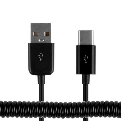 USB-C / Type-C 3.1 to USB 2.0 Spring Data Sync Charge Cable, Cable Length: 3m