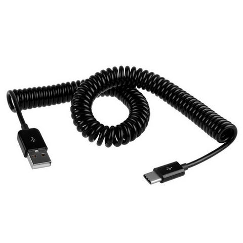 USB-C / Type-C 3.1 to USB 2.0 Spring Data Sync Charge Cable, Cable Length: 3m