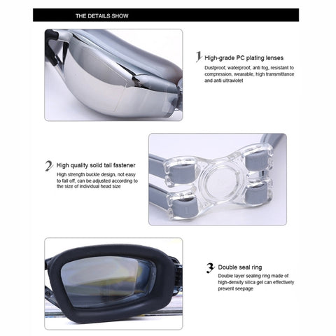 Professional Swimming Goggle Glasses, ZHANYA2588 (Pink), ZHANYA2588 (Black), ZHANYA2588 (Blue)