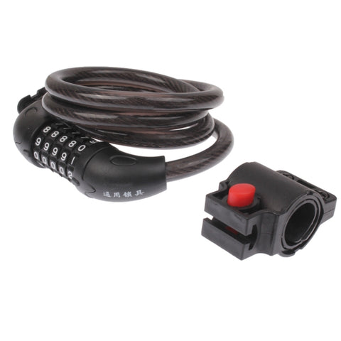 5 Digits Bicycle Motorcycle Steel Wire Lock Strip, 5 Digits Steel Wire Lock