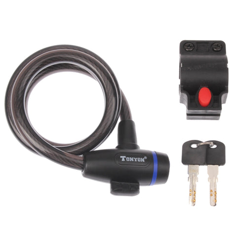 Copper Cable Security Bicycle Lock Set, With Bicycle Lock  Key