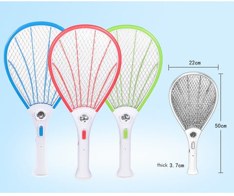 High Quality Rechargeable Electronic Mosquito Swatter with Flash Light, Length: 50cm (Random Color Delivery), Electronic Mosquito Swatter