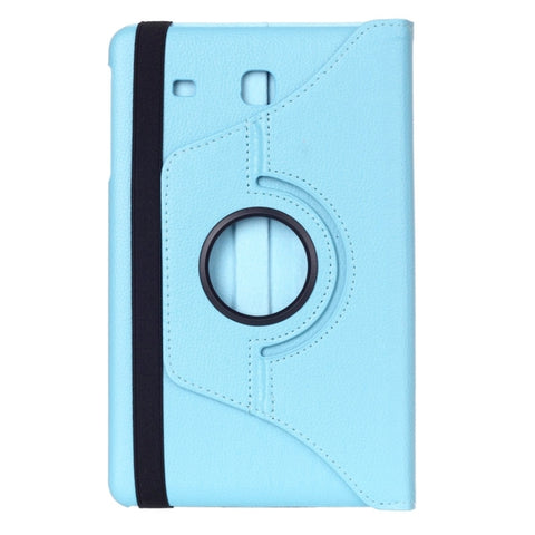 Litchi Texture 360 Degree Rotation Leather Case with Multi-functional Holder for Galaxy Tab E 9.6