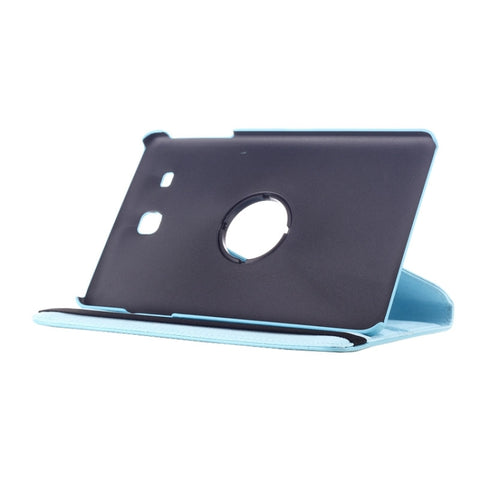 Litchi Texture 360 Degree Rotation Leather Case with Multi-functional Holder for Galaxy Tab E 9.6
