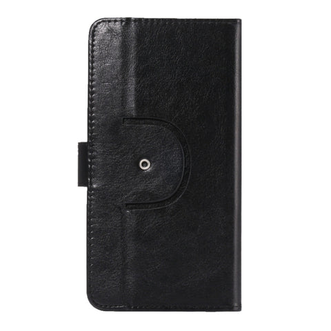 5.3-5.5 Inch Universal Crazy Horse Texture 360 Degree Rotating Carry Case with Holder & Card Slots for Galaxy Note I / II / III / IV