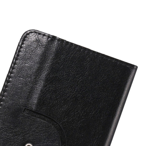 5.3-5.5 Inch Universal Crazy Horse Texture 360 Degree Rotating Carry Case with Holder & Card Slots for Galaxy Note I / II / III / IV