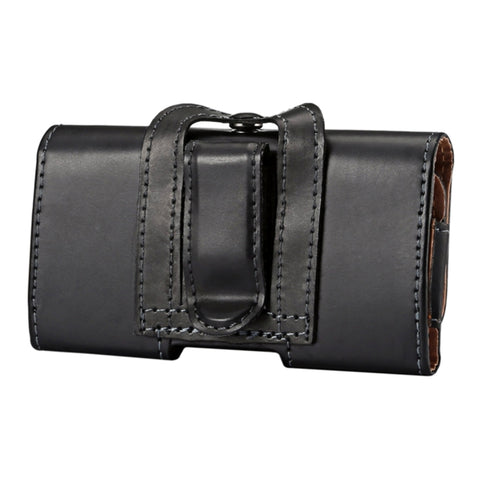 For iPhone X  & Galaxy S7 / G930 & S6 Edge / G925 & S6 / G920 & S5 / G900 & Grand DUOS I9082 Smooth Surface Vertical Flip Leather Case Waist Bag with Back Splint