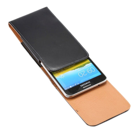 6.3 Inch Crazy Horse Texture Vertical Flip Leather Case / Waist Bag with Back Splint for Galaxy Mega 6.3 & Mega 2 / G750F