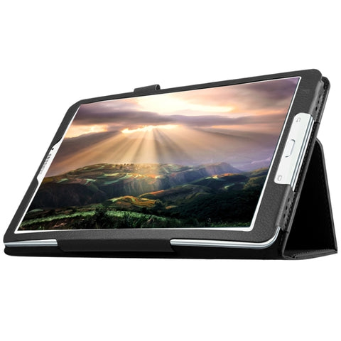 Litchi Texture Horizontal Flip Solid Color Leather Case with Holder for Galaxy Tab E 9.6 / T560 / T561