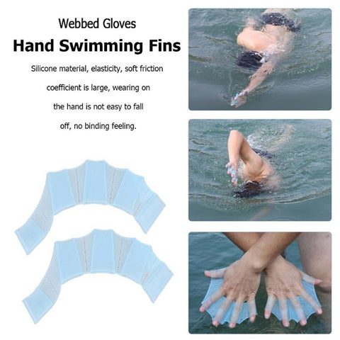 Finger Flexible Silicone Swimming Gloves (Large Size), Size : S  Green, Size : M  Green, Size : L  Green
