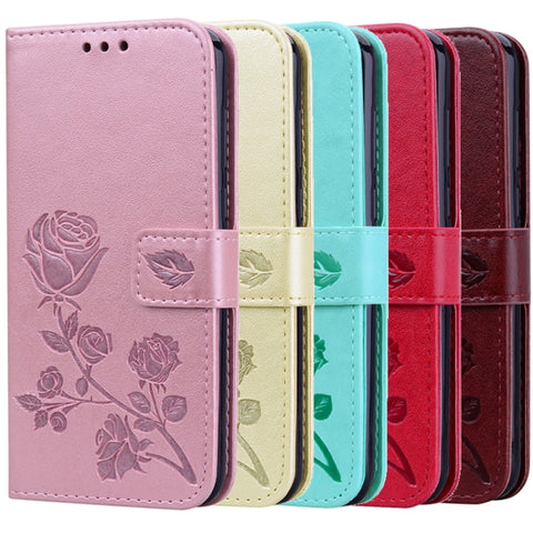 Rose Embossed Horizontal Flip PU Leather Case for Galaxy S10e, with Holder & Card Slots & Wallet, For Samsung Galaxy S10e, Galaxy S10e