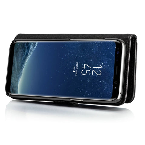 DG.MING for Galaxy S8+ / G955 Crazy Horse Texture Horizontal Flip Detachable Magnetic Protective Case with Holder & Card Slots & Wallet, Galaxy S8+