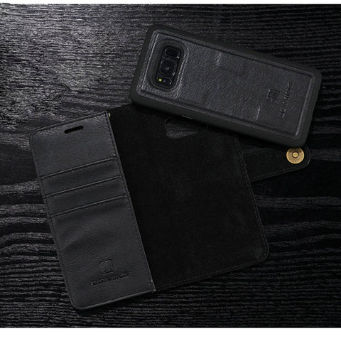 DG.MING for Galaxy S8+ / G955 Crazy Horse Texture Horizontal Flip Detachable Magnetic Protective Case with Holder & Card Slots & Wallet, Galaxy S8+