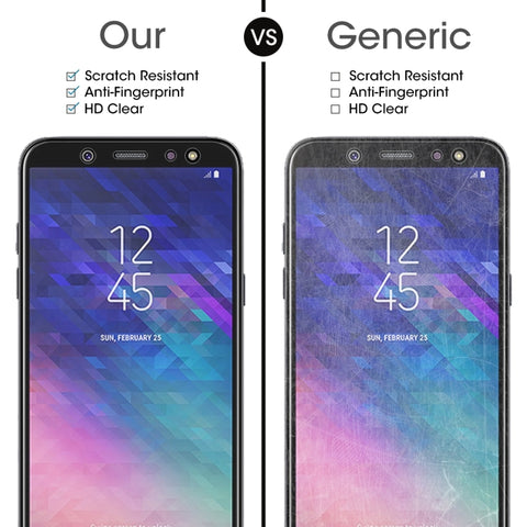 50 PCS 0.26mm 9H 2.5D Tempered Glass Film for Galaxy A6+ (2018), For Galaxy A6+ (2018)