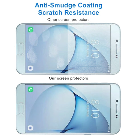 10 PCS 0.26mm 9H 2.5D Tempered Glass Film for Galaxy A8 (2016), For Galaxy A8 (2016)(10 PCS)