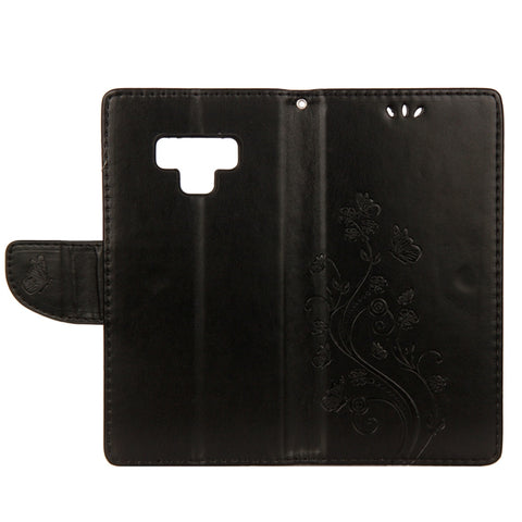 Embossed Butterfly Pattern Horizontal Flip Leather Case with Card Slot & Holder & Wallet & Lanyard For Galaxy Note9, For Galaxy Note9
