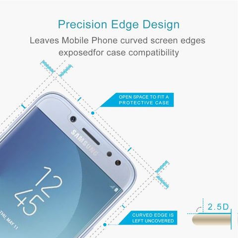 10 PCS For Galaxy J5 (2017) (EU Version) 0.26mm 9H Surface Hardness 2.5D Explosion-proof Non-full Screen Tempered Glass Screen Film, For Galaxy J5 (2017) (EU Version)(10 PCS)