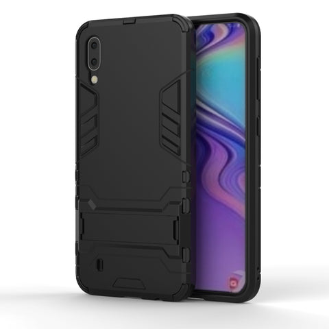 Shockproof PC + TPU Case for Galaxy M10, with Holder, Galaxy M10, For Samsung Galaxy M10