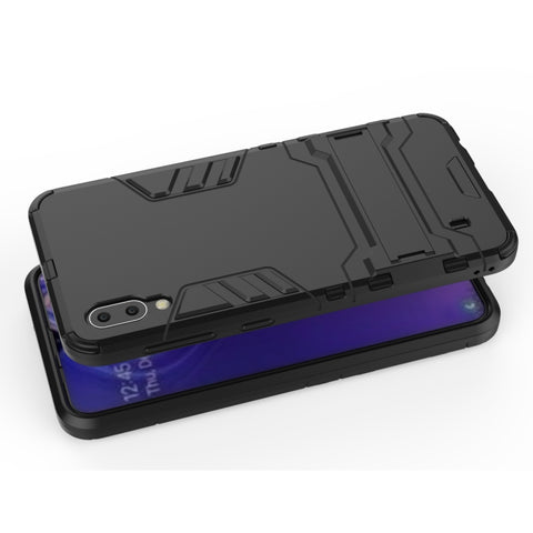 Shockproof PC + TPU Case for Galaxy M10, with Holder, Galaxy M10, For Samsung Galaxy M10