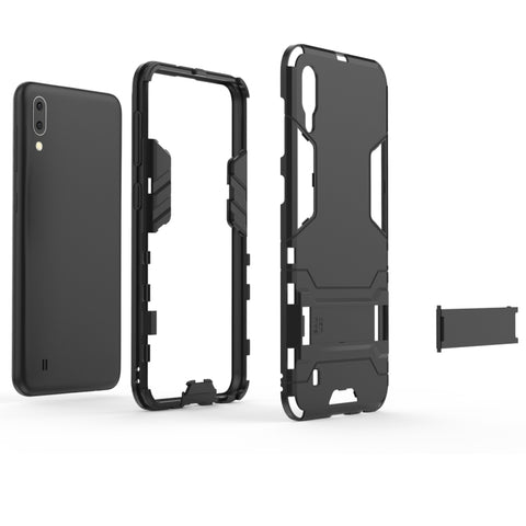 Shockproof PC + TPU Case for Galaxy M10, with Holder, Galaxy M10, For Samsung Galaxy M10
