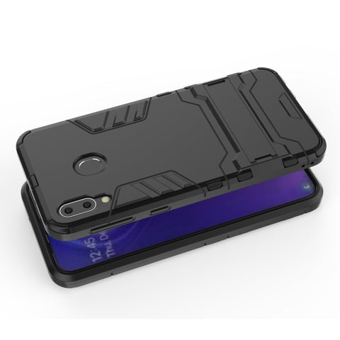 Shockproof PC + TPU Case for Galaxy M20, with Holder, For Samsung Galaxy M20, Galaxy M20