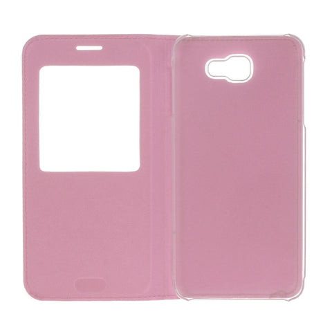 For Galaxy J5 (2017) (US Version) Litchi Texture Horizontal Flip Leather Case with Call Display ID