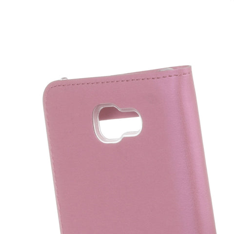 For Galaxy J5 (2017) (US Version) Litchi Texture Horizontal Flip Leather Case with Call Display ID