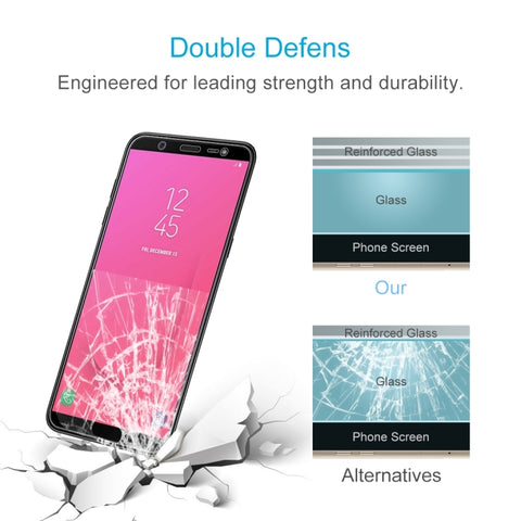 50 PCS 0.26mm 9H 2.5D Tempered Glass Film for Galaxy J8 (2018) , No Retail Package, For Galaxy J8 (2018) (50 PCS)