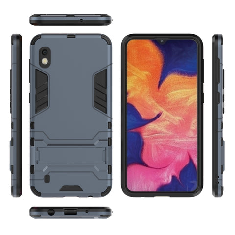 Shockproof PC + TPU Case for Galaxy A10, with Holder