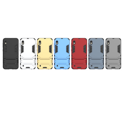 Shockproof PC + TPU Case for Galaxy A10, with Holder