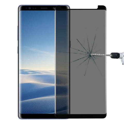 For Galaxy Note 8 0.26mm 9H Surface Hardness 3D Curved Privacy Anti-glare Non-full Screen Tempered Glass Screen Protector, For Galaxy Note 8