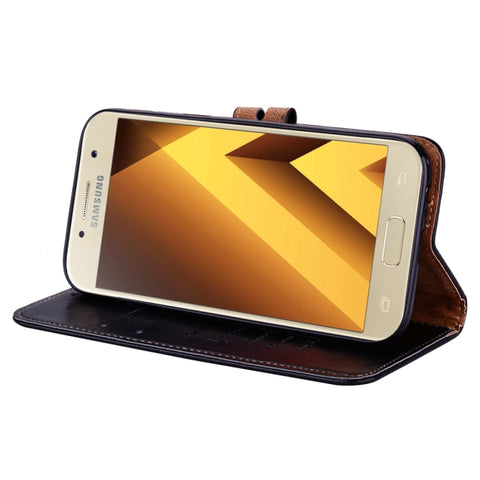 For Samsung Galaxy A5 (2017) Business Style Oil Wax Texture Horizontal Flip Leather Case with Holder & Card Slots & Wallet, For Galaxy A5 (2017)