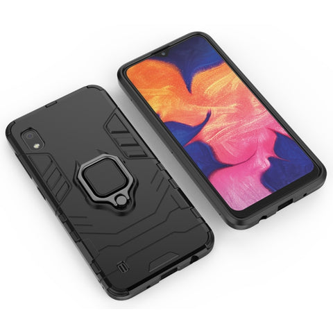 PC + TPU Shockproof Protective Case for Galaxy A10, with Magnetic Ring Holder, For Galaxy A10