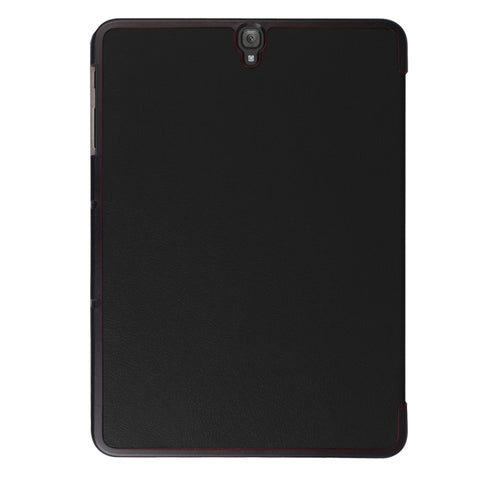 For Galaxy Tab S3 9.7 inch T820 / T825 Custer Texture Horizontal Flip Leather Case with 3-folding Holder, For Galaxy Tab S3 9.7, Galaxy Tab S3 9.7