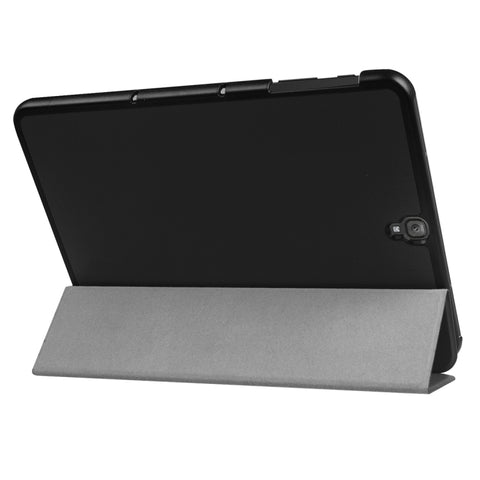 For Galaxy Tab S3 9.7 inch T820 / T825 Custer Texture Horizontal Flip Leather Case with 3-folding Holder, For Galaxy Tab S3 9.7, Galaxy Tab S3 9.7