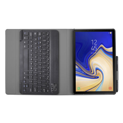 A510 Bluetooth 3.0 Ultra-thin Detachable Bluetooth Keyboard Leather Tablet Case for Samsung Galaxy Tab A 10.1 (2019) T510 / T515, with Pen Slot & Holder