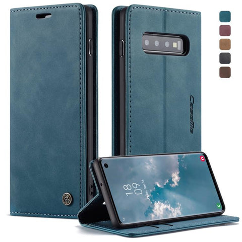 CaseMe-013 Multifunctional Retro Frosted Horizontal Flip Leather Case for Galaxy S10, with Card Slot & Holder & Wallet, For Galaxy S10