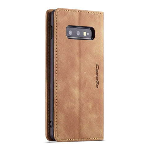 CaseMe-013 Multifunctional Retro Frosted Horizontal Flip Leather Case for Galaxy S10 E, with Card Slot & Holder & Wallet, For Galaxy S10 E