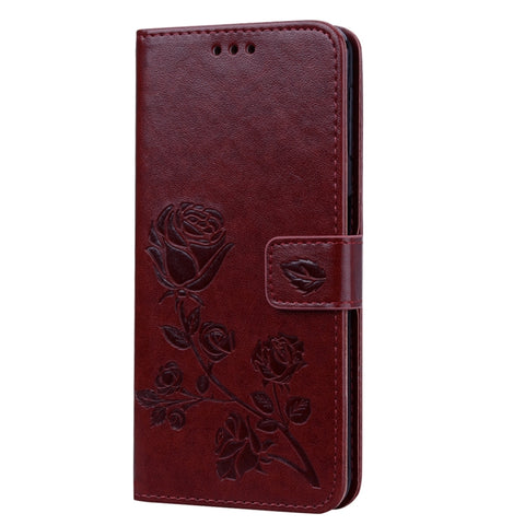 Rose Embossed Horizontal Flip PU Leather Case for Samsung Galaxy A7 (2018) , with Holder & Card Slots & Wallet, For Samsung Galaxy A7 (2018)