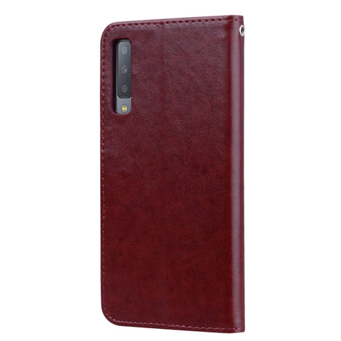 Rose Embossed Horizontal Flip PU Leather Case for Samsung Galaxy A7 (2018) , with Holder & Card Slots & Wallet, For Samsung Galaxy A7 (2018)