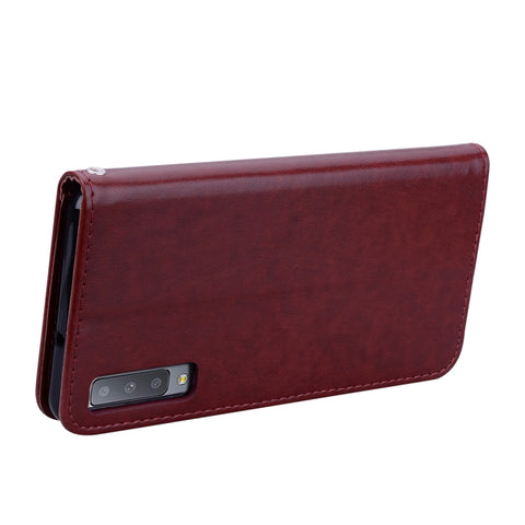 Rose Embossed Horizontal Flip PU Leather Case for Samsung Galaxy A7 (2018) , with Holder & Card Slots & Wallet, For Samsung Galaxy A7 (2018)