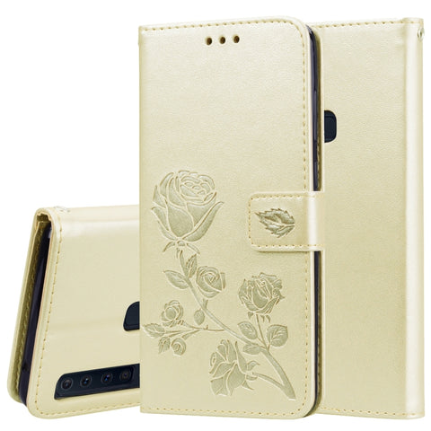 Rose Embossed Horizontal Flip PU Leather Case for Samsung Galaxy A9 (2018) , with Holder & Card Slots & Wallet, For Samsung Galaxy A9 (2018)