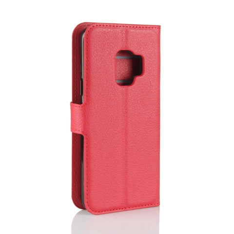 For Galaxy S9 Litchi Texture Horizontal Flip Leather Case with Holder & Wallet & Card Slots, For Galaxy S9