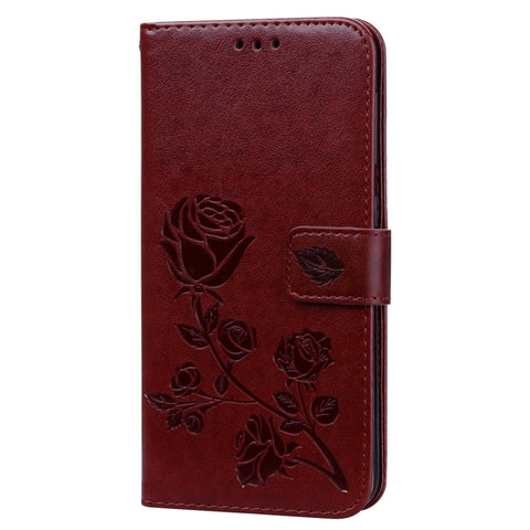 Rose Embossed Horizontal Flip PU Leather Case for Galaxy A10, with Holder & Card Slots & Wallet, For Samsung Galaxy A10