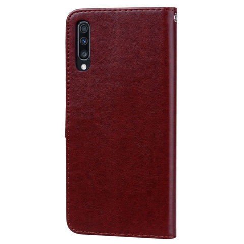 Rose Embossed Horizontal Flip PU Leather Case for Galaxy A70, with Holder & Card Slots & Wallet, For Samsung Galaxy A70