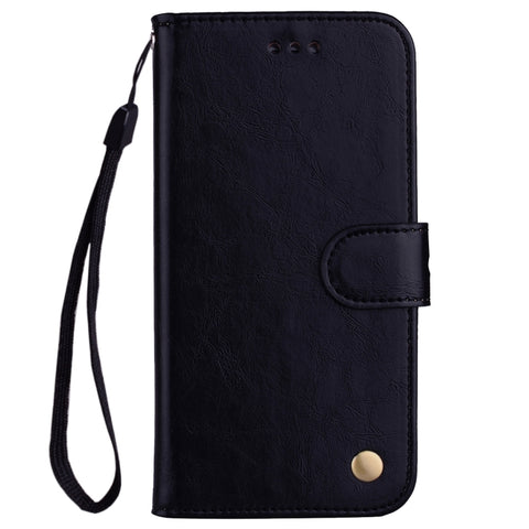Business Style Oil Wax Texture Horizontal Flip Leather Case for Galaxy A40, with Holder & Card Slots & Wallet, For Galaxy A40
