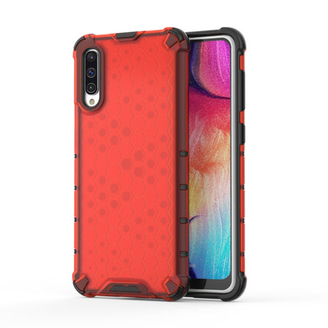 Shockproof Honeycomb PC + TPU Case for Galaxy A50, For Galaxy A50