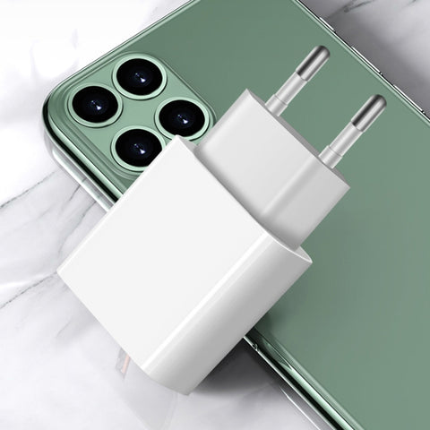 M117 2.4A Dual USB Port Flash Charger Travel Charger, EU Plug, Dual USB