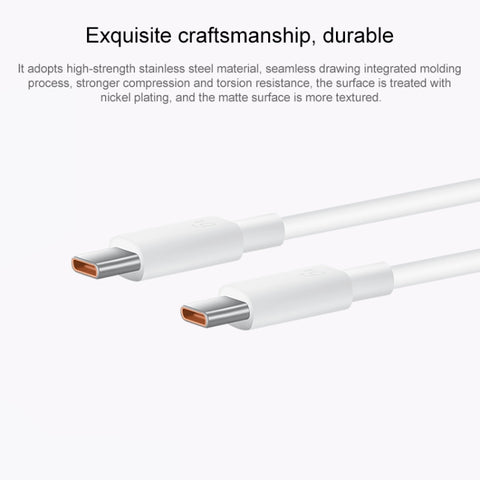 Original Huawei CC800 6A Type-C / USB-C to Type-C / USB-C Charging Data Cable, Length: 1.8m