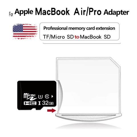 TF Card to SD Adapter for MacBook Air / Pro, Support up to 512GB, 512GB